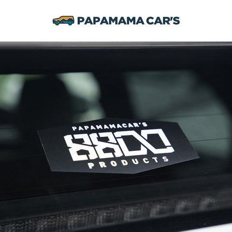 8800ステッカー COLOR ブラック